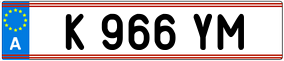 Trailer License Plate